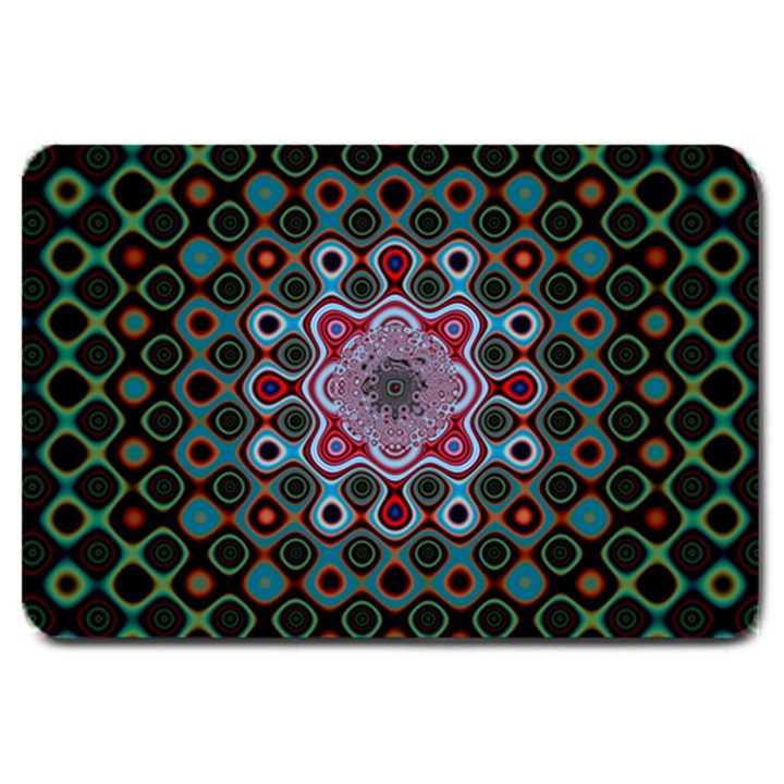 Digital Art Background Colors Large Doormat 