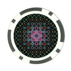 Digital Art Background Colors Poker Chip Card Guard