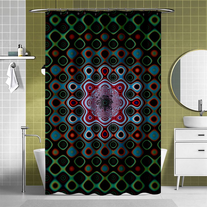 Digital Art Background Colors Shower Curtain 48  x 72  (Small) 