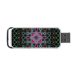 Digital Art Background Colors Portable Usb Flash (two Sides) by Sapixe