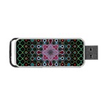 Digital Art Background Colors Portable USB Flash (Two Sides) Front