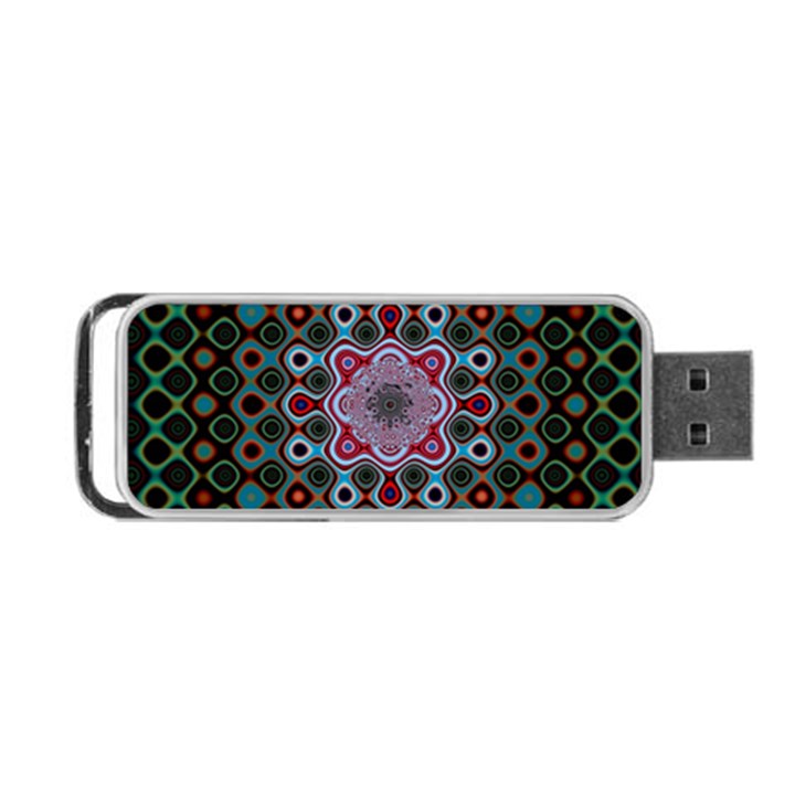 Digital Art Background Colors Portable USB Flash (Two Sides)