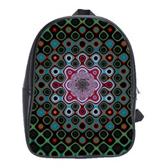 Digital Art Background Colors School Bag (XL)