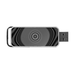 Digital Art Background Black White Portable Usb Flash (one Side) by Sapixe