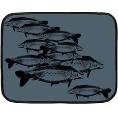 Carp Fish Double Sided Fleece Blanket (mini)  by kunstklamotte023