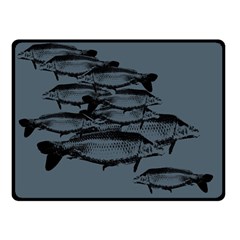 Carp Fish Double Sided Fleece Blanket (small)  by kunstklamotte023