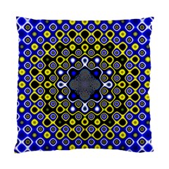 Digital Art Background Yellow Blue Standard Cushion Case (one Side) by Sapixe