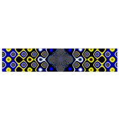 Digital Art Background Yellow Blue Small Flano Scarf by Sapixe