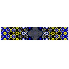 Digital Art Background Yellow Blue Large Flano Scarf  by Sapixe