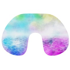 Background Art Abstract Watercolor Travel Neck Pillows