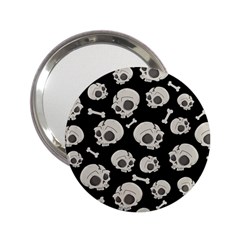 Halloween Skull Pattern 2 25  Handbag Mirrors by Valentinaart