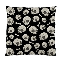 Halloween Skull Pattern Standard Cushion Case (two Sides) by Valentinaart