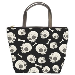 Halloween Skull Pattern Bucket Bag by Valentinaart