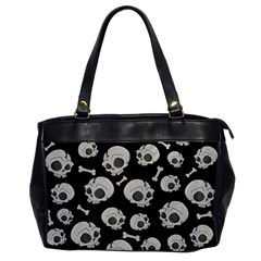 Halloween Skull Pattern Oversize Office Handbag by Valentinaart