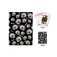 Halloween Skull Pattern Playing Cards (mini) by Valentinaart