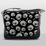 Halloween skull pattern Messenger Bag Front