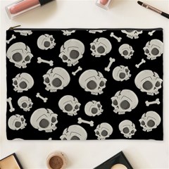 Halloween Skull Pattern Cosmetic Bag (xxxl) by Valentinaart