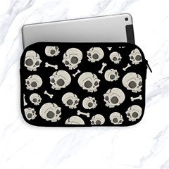 Halloween Skull Pattern Apple Ipad Mini Zipper Cases by Valentinaart