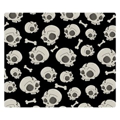 Halloween Skull Pattern Double Sided Flano Blanket (small)  by Valentinaart