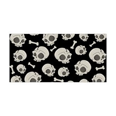 Halloween Skull Pattern Yoga Headband by Valentinaart