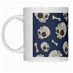 Halloween skull pattern White Mugs Left