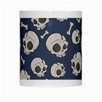 Halloween skull pattern White Mugs Center