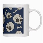 Halloween skull pattern White Mugs Right