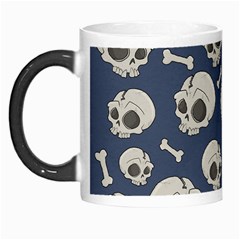 Halloween Skull Pattern Morph Mugs by Valentinaart