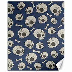 Halloween Skull Pattern Canvas 16  X 20  by Valentinaart