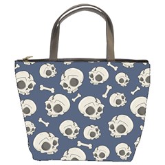 Halloween Skull Pattern Bucket Bag by Valentinaart