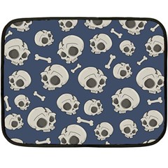 Halloween Skull Pattern Fleece Blanket (mini)