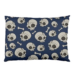 Halloween Skull Pattern Pillow Case (two Sides) by Valentinaart