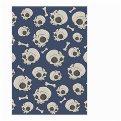 Halloween Skull Pattern Small Garden Flag (two Sides) by Valentinaart