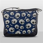 Halloween skull pattern Messenger Bag Front