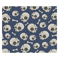 Halloween Skull Pattern Double Sided Flano Blanket (small)  by Valentinaart