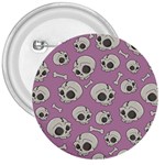 Halloween skull pattern 3  Buttons Front