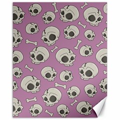 Halloween Skull Pattern Canvas 16  X 20  by Valentinaart