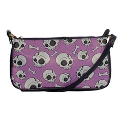 Halloween Skull Pattern Shoulder Clutch Bag by Valentinaart