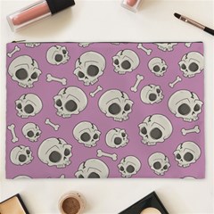 Halloween Skull Pattern Cosmetic Bag (xxl)