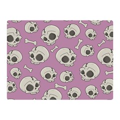 Halloween Skull Pattern Double Sided Flano Blanket (mini)  by Valentinaart