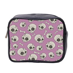 Halloween Skull Pattern Mini Toiletries Bag (two Sides) by Valentinaart