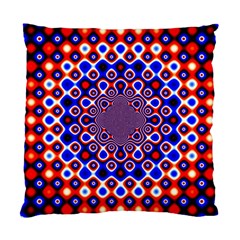 Digital Art Background Red Blue Standard Cushion Case (one Side) by Sapixe