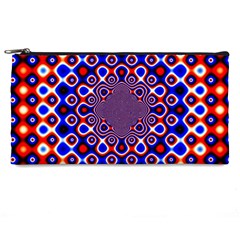 Digital Art Background Red Blue Pencil Cases by Sapixe