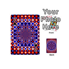 Digital Art Background Red Blue Playing Cards 54 (mini)