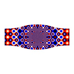 Digital Art Background Red Blue Stretchable Headband by Sapixe