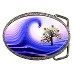 Composing Nature Background Graphic Belt Buckles Front