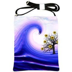 Composing Nature Background Graphic Shoulder Sling Bag by Sapixe