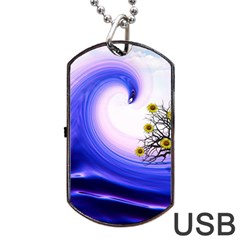 Composing Nature Background Graphic Dog Tag Usb Flash (one Side) by Sapixe