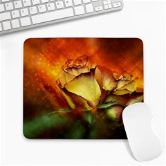 Rose Flower Petal Floral Love Large Mousepads by Sapixe