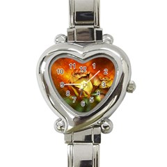 Rose Flower Petal Floral Love Heart Italian Charm Watch by Sapixe